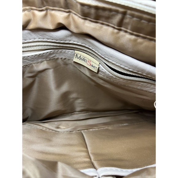 NWOT MultiSac Omega Shopper Tote Bag Purse Blue Double Handle IPAD Friendly - Picture 6 of 9